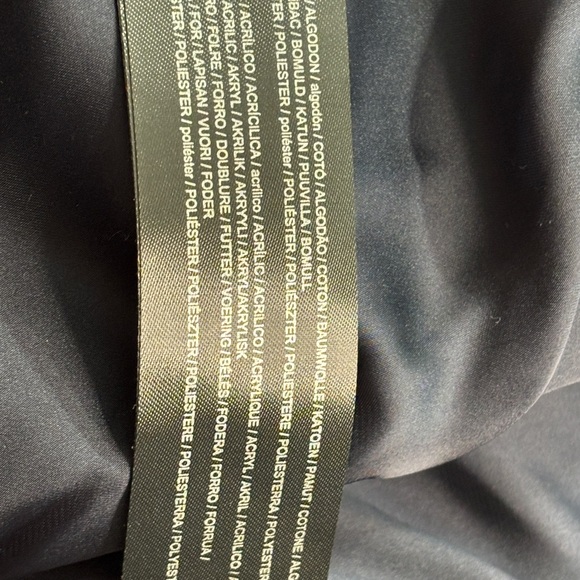 NWT Mango Cropped Tweed Blazer Jacket Navy Blue XS Chic Classic Preppy Parisian - Picture 9 of 14